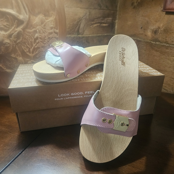 Dr. Scholl's Pink and Gold Mules - Picture 6 of 8